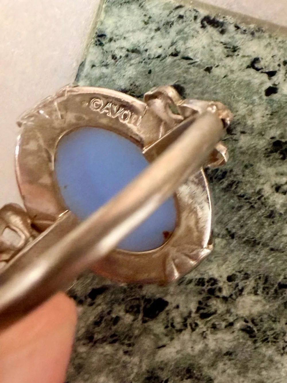 Avon Victorian Splendor Silver Floral Ring